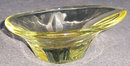 Very Modern Yellow Glass Small Candy Dish