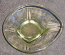 Very Modern Yellow Glass Small Candy Dish
