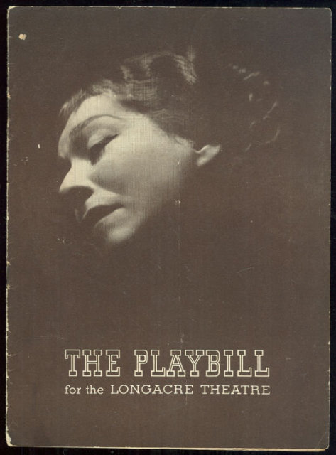Playbill Nazimova in Hedda Gabler December 1936