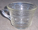 Vintage Patrician Spoke Federal Glass Amber Cup