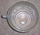 Vintage Patrician Spoke Federal Glass Amber Cup