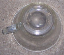Vintage Patrician Spoke Federal Glass Amber Cup