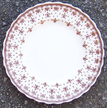 Copeland Spode Brown Fleur de Lis Salad Plate