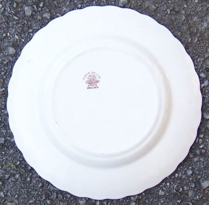 Copeland Spode Brown Fleur de Lis Salad Plate