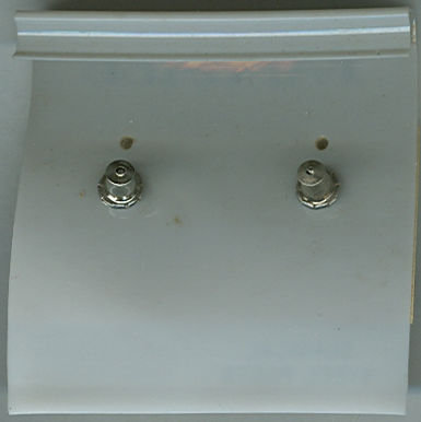 Vintage Raphael Rhinestone Pierced Earrings