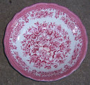 Avondale J & G Meakin Pink and White Cereal Bowl