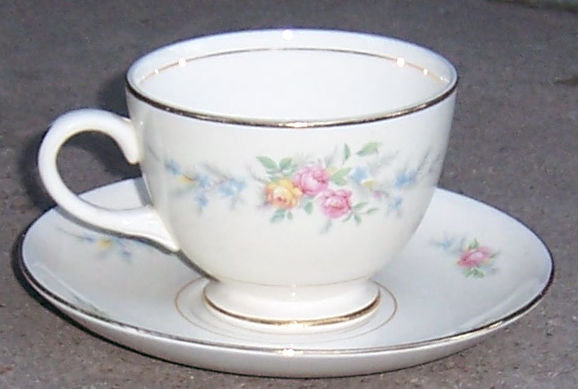 Vintage Homer Laughlin Pottery Ferndale Cup and Saucer