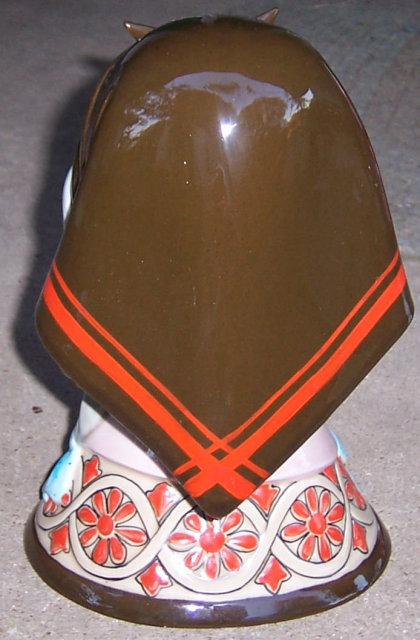 Valencia Pottery Lovely Lady Head Holding a Rose
