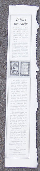 Curtis Magazines for Christmas 1916 LHJ Advertisment