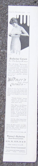 Warner's Rust Proof Corsets 1916 LHJ Advertisment