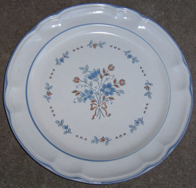 Cordella Collection Hand Decorated Stoneware Plate