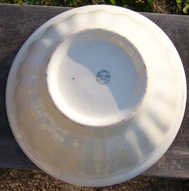 Vintage Bake Rite Ohio China Large Floral Mixing Bowl