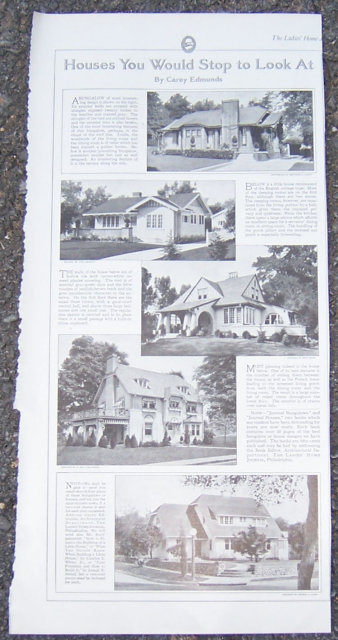 Houses You Would Stop to Look At 1916 LHJ Page