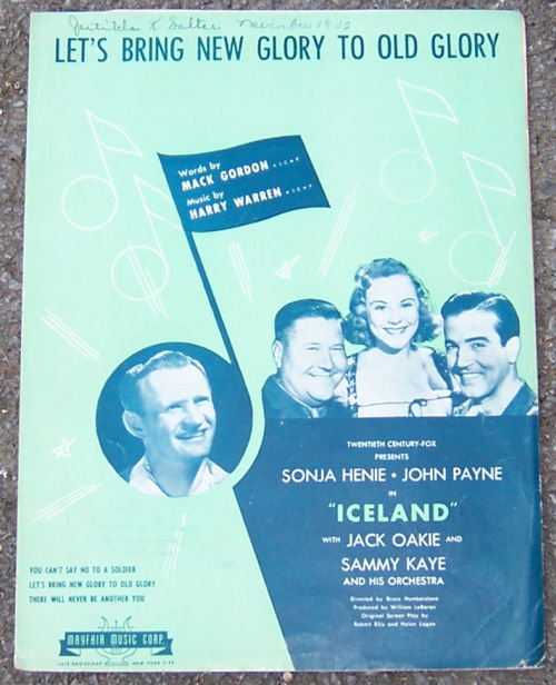 Let's Bring New Glory to Old Glory Sonja Henie 1942