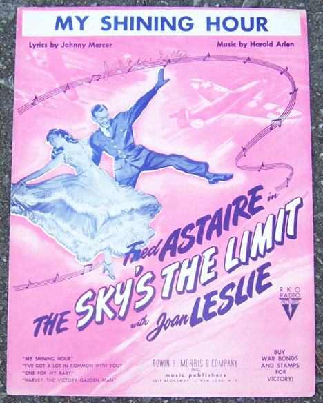 My Shining Hour Starring Fred Astaire 1943 Sheet Music