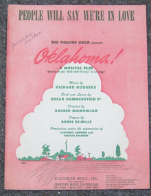 People Will Say We're in Love From Oklahoma Sheet Music
