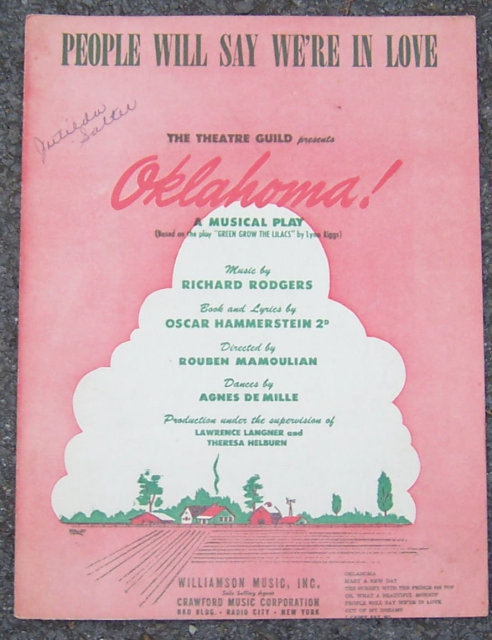 People Will Say We're in Love From Oklahoma Sheet Music