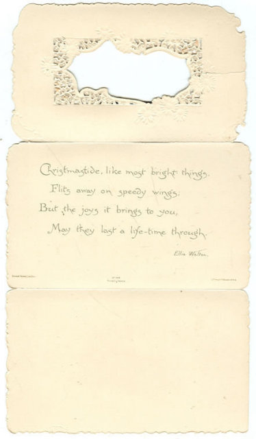 Victorian Christmas Card To Wish You Sunny Days