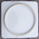 Vintage Square Trivet with Blue Flowers and Gold Trim