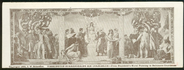 Victorian Mural Bookmark From Maryland Casulty Co. 1903