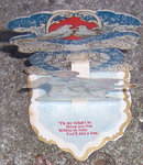 Victorian Fold Out Valentine Of Little Boy and Girl