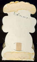Victorian Fold Out Valentine Of Little Boy and Girl