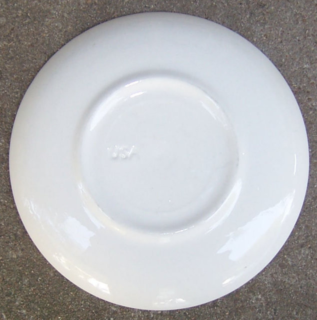 Vintage Brown Floral USA Pottery Small Plate