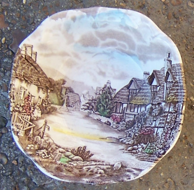 Johnson Bros Olde English Countryside Square Bowl