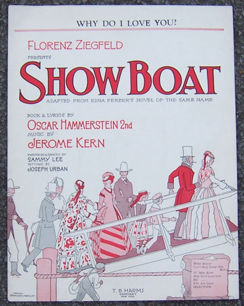 Why Do I Love You From Show Boat 1927 Sheet Music