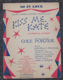 So in Love by Cole Porter Kiss Me Kate 1948 Sheet Music