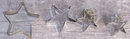 Vintage Set of Four Star Tin Cookie Cutters