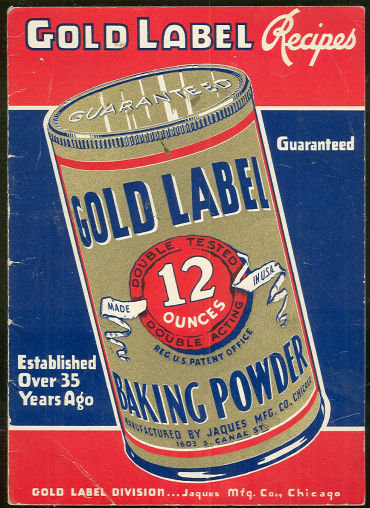Vintage Gold Label Baking Powder Recipes Booklet