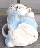 Vintage American Bisque Chick Pitcher with 22kt Gold