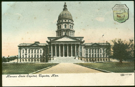 Postcard of Kansas State Capitol, Topeka, Kansas