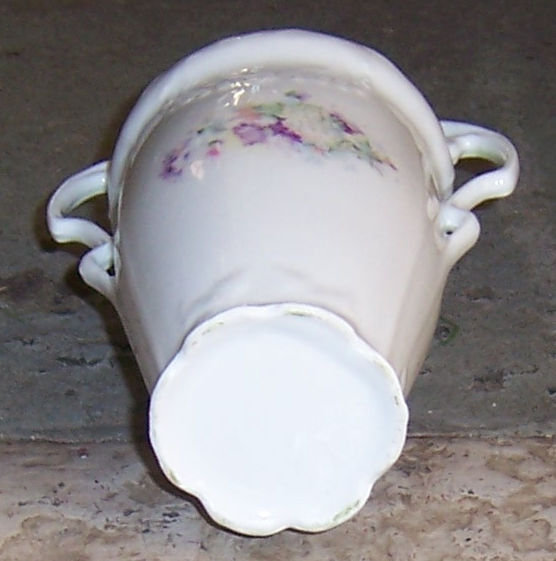 Victorian Small Flower Vase With Lady Standing on Fish