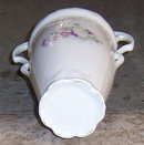 Victorian Small Flower Vase With Lady Standing on Fish