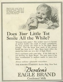 Borden's Eagle Brand Milk 1921 Magazine Advertisement