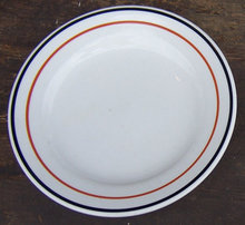 Jackson China Restaurant White and Black Dinner Plate
