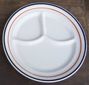 Jackson China Restaurant White and Black Chop Plate