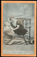 Postcard of Victorian Courting Couple Heard That Before