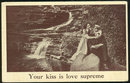 Postcard of Victorian Couple Your Kiss is Love Supreme