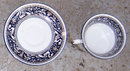 Vintage Wedgwood Floritine Cobalt Cup and Saucer