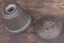Antique Round Pudding Mold With Lid and Handle