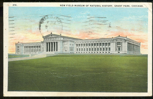 Postcard of New Field Museum of Natural History Chicago