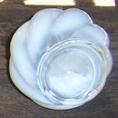 Vintage Wide Swirl DeVilbiss Opalescent Perfume Bottle