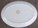 Vintage Stetson Pottery Serving Platter Red Leaf Design
