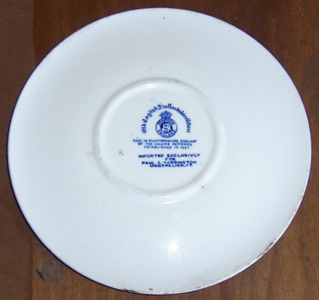 Vintage Staffordshire Pottery Trivet From Vermont
