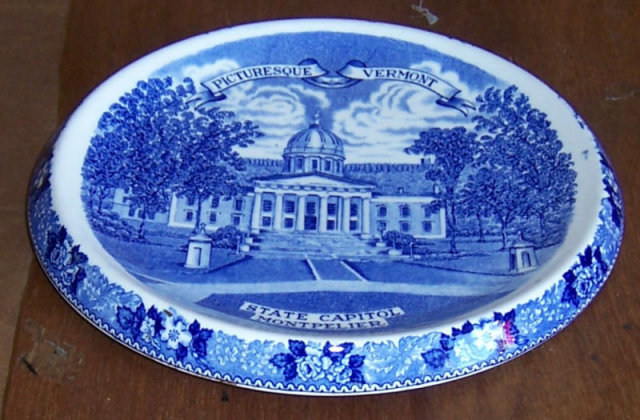 Vintage Staffordshire Pottery Trivet From Vermont