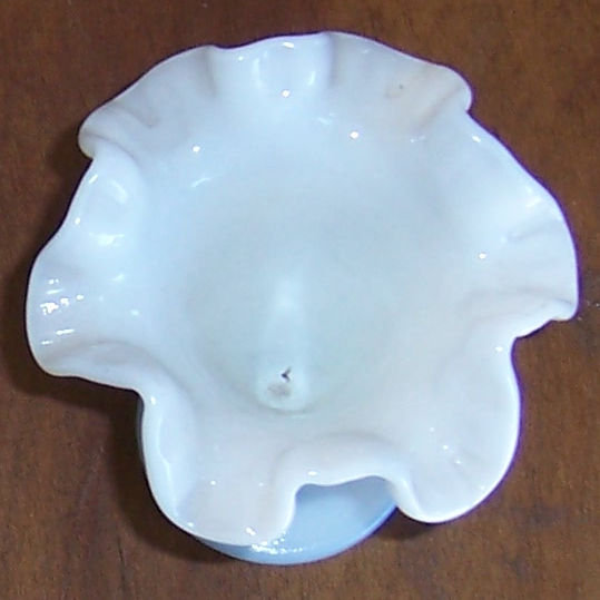 Vintage Milk Glass Hobnail Small Cone Glass Vase