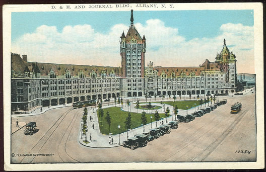 Postcard of D & H and Journal Building Albany, New York